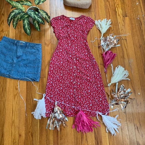 CDC Dresses & Skirts - Red midi dress